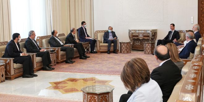 دام برس : دام برس | الرئيس الأسد يستقبل خاجي واللقاء يتناول العلاقات الاستراتيجية بين سورية وإيران وتعزيز التعاون الثنائي